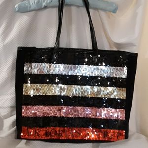 Victoria's Secret bag black sequence